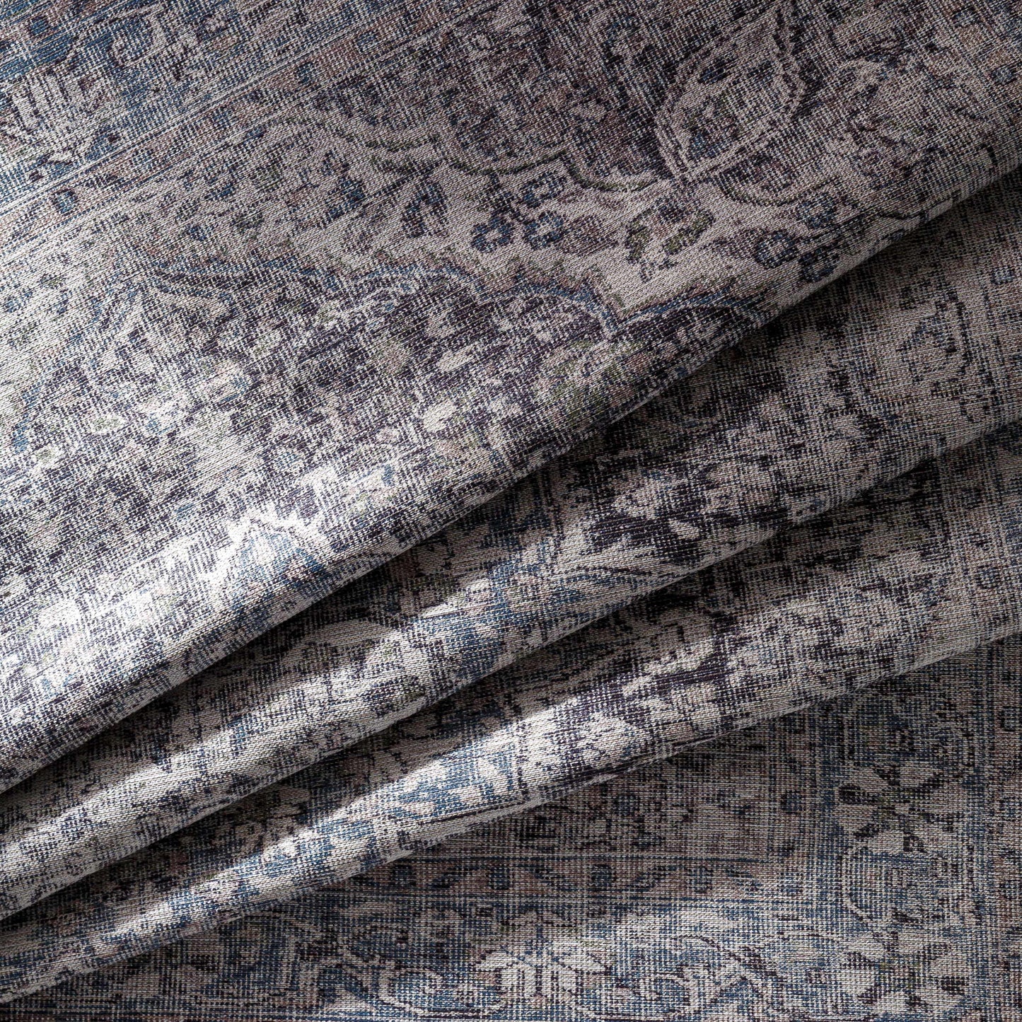 Tavas Blue Medallion Washable Rug Hauteloom LLC
