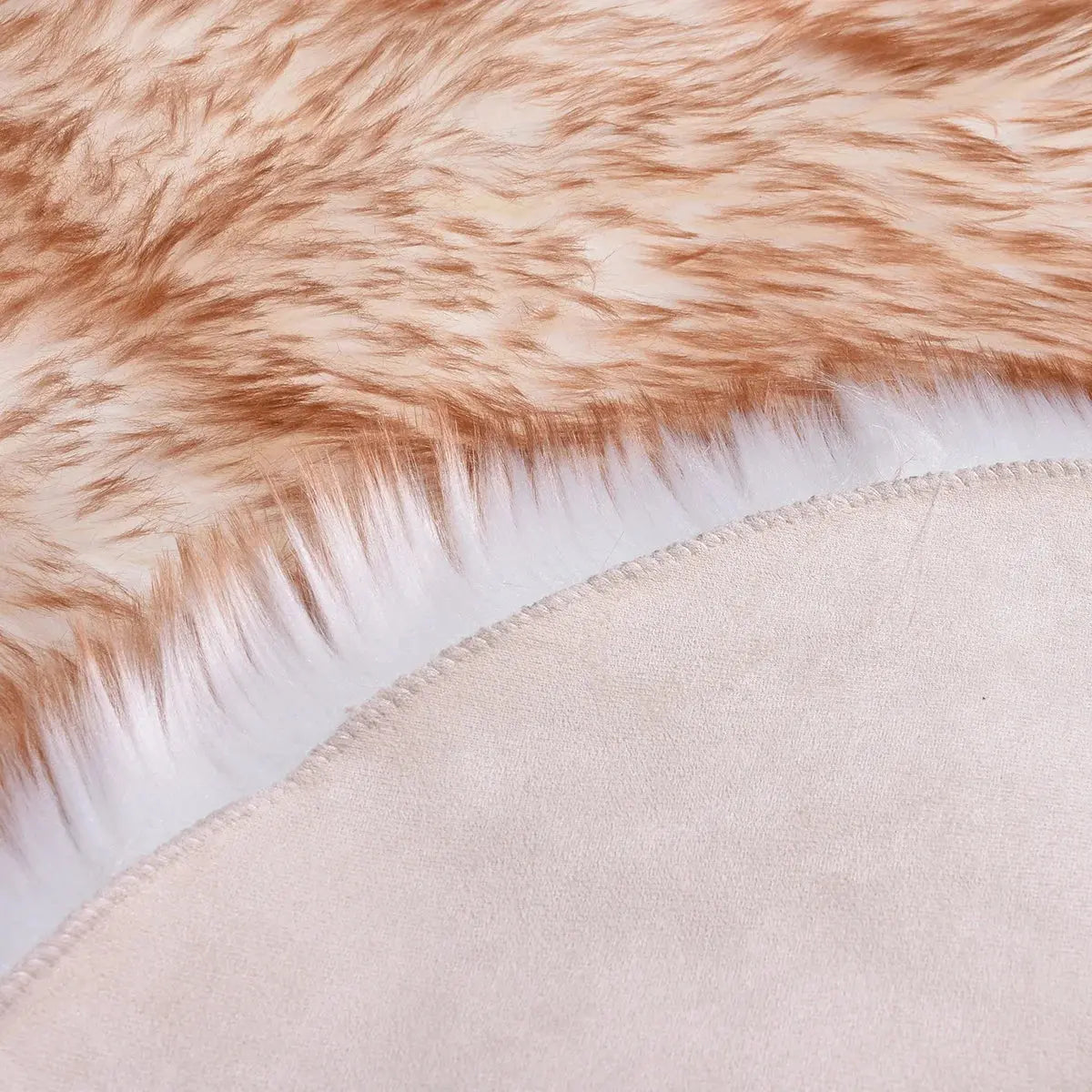 Heart Shape Fluffy Washable Faux Fur Rug for Kids Bedroom & Home Decor OMEZMART