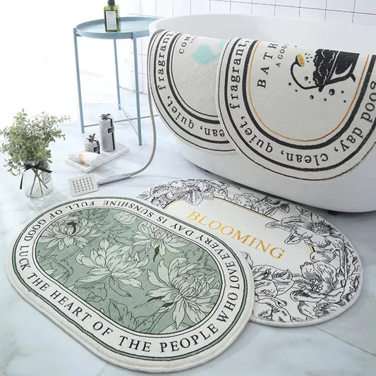 Non-Slip Absorbent Bath Mat & Carpet for Bathroom, Doormat, Balcony, Porch, and Area Use OMEZMART