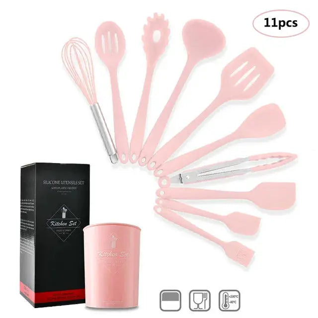 Kitchen Cookware Silicone Kitchenware Non-Stick Tool Set