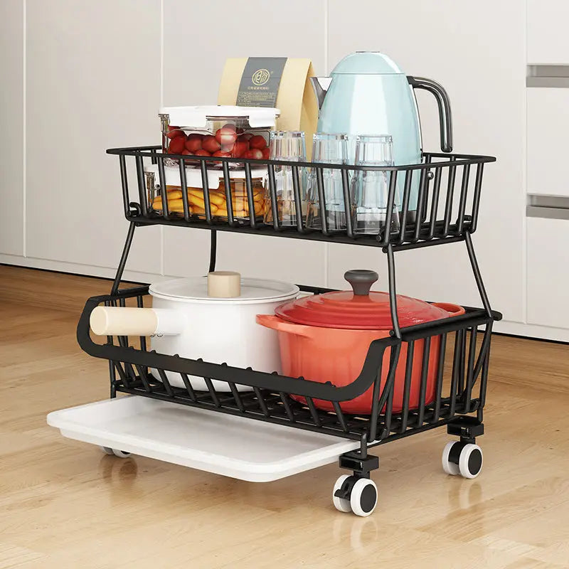 Multi-Layer Steel Wire Kitchen Fruit Basket – Durable Shelf Storage for Fruits & Vegetables OMEZMART