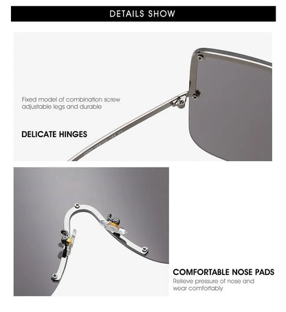 Elaiza Oversized Sunglasses - Brown Gradient marigoldshadows
