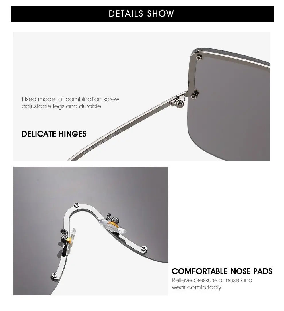 Elaiza Oversized Sunglasses - Brown Gradient marigoldshadows