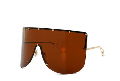 Elaiza Oversized Sunglasses - Brown Gradient marigoldshadows